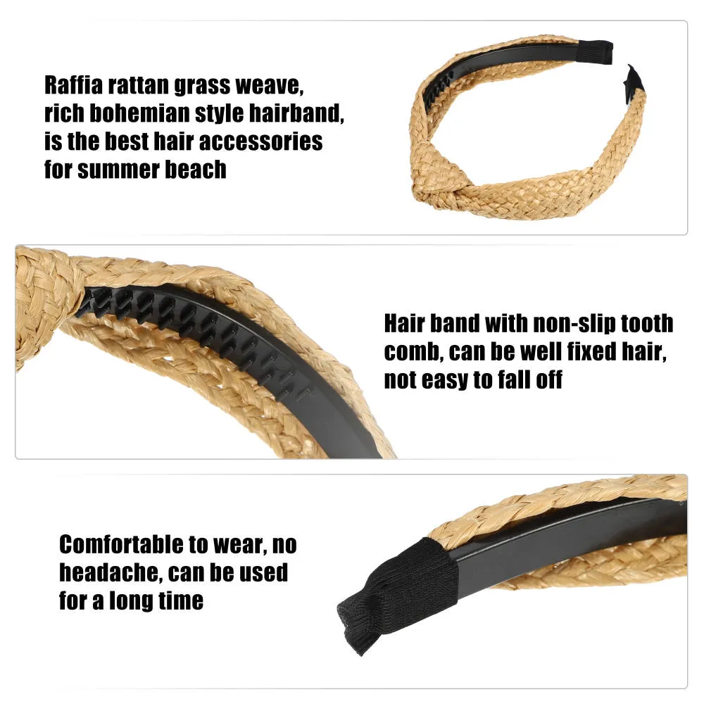 Unique Bargains - Holiday Straw Knotted Headband sold by Reitmans product image thumbnail 4