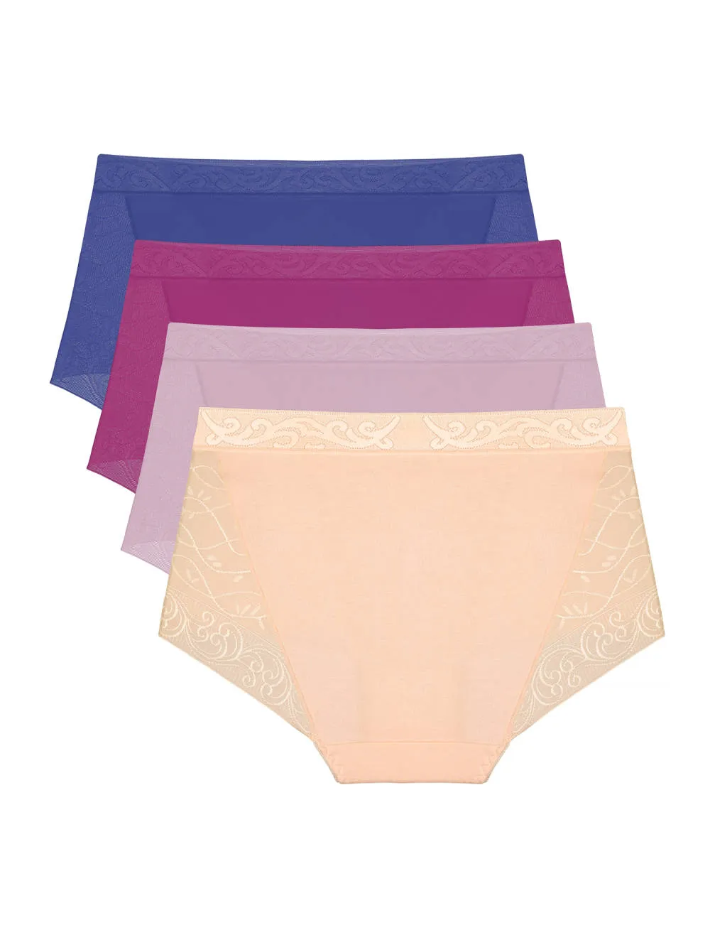Allegra K- Stretch Brief 4 Pack (Nude, Blue, Pink, Purple) sold by Reitmans product image thumbnail 2