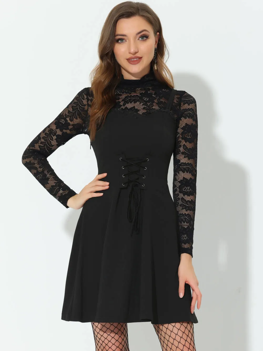 Allegra K- Lace Up Adjustable Spaghetti Strap Sleeveless Cami Dress sold by Reitmans product image thumbnail 2