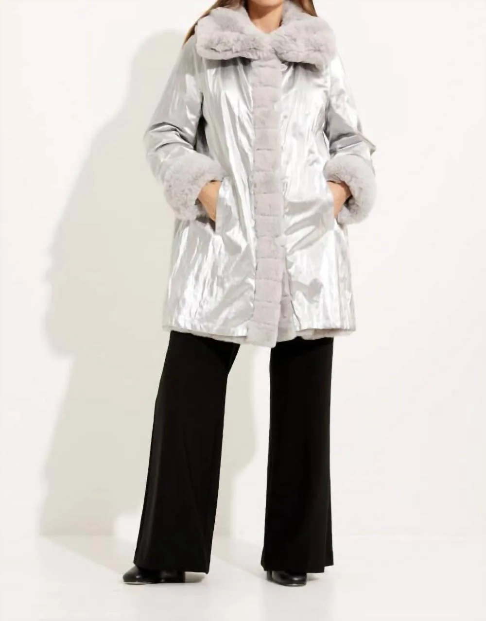 Joseph Ribkoff - Faux Fur Coat sold by Reitmans product image thumbnail 5