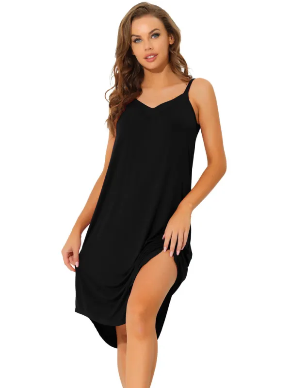 Cheibear- Stretchy Lounge Cami Dress made by Reitmans