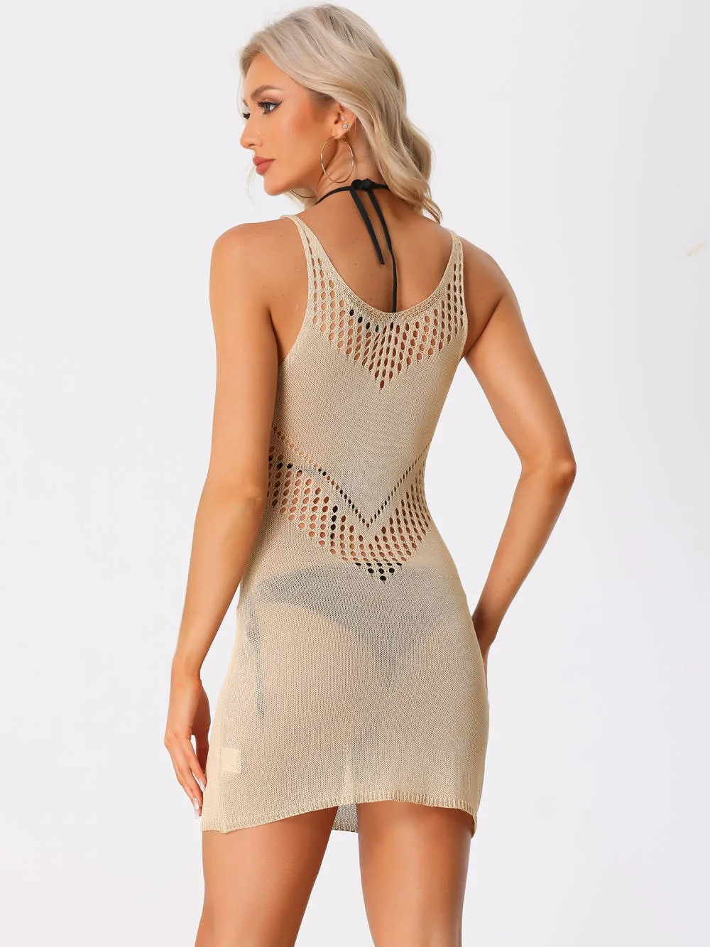 Allegra K- Crochet Bathing Suit Coverup Beach Dress sold by Reitmans product image thumbnail 3