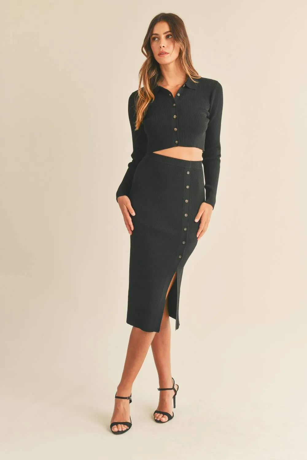 Evercado - Knit Top and Midi Skirt Set sold by Reitmans