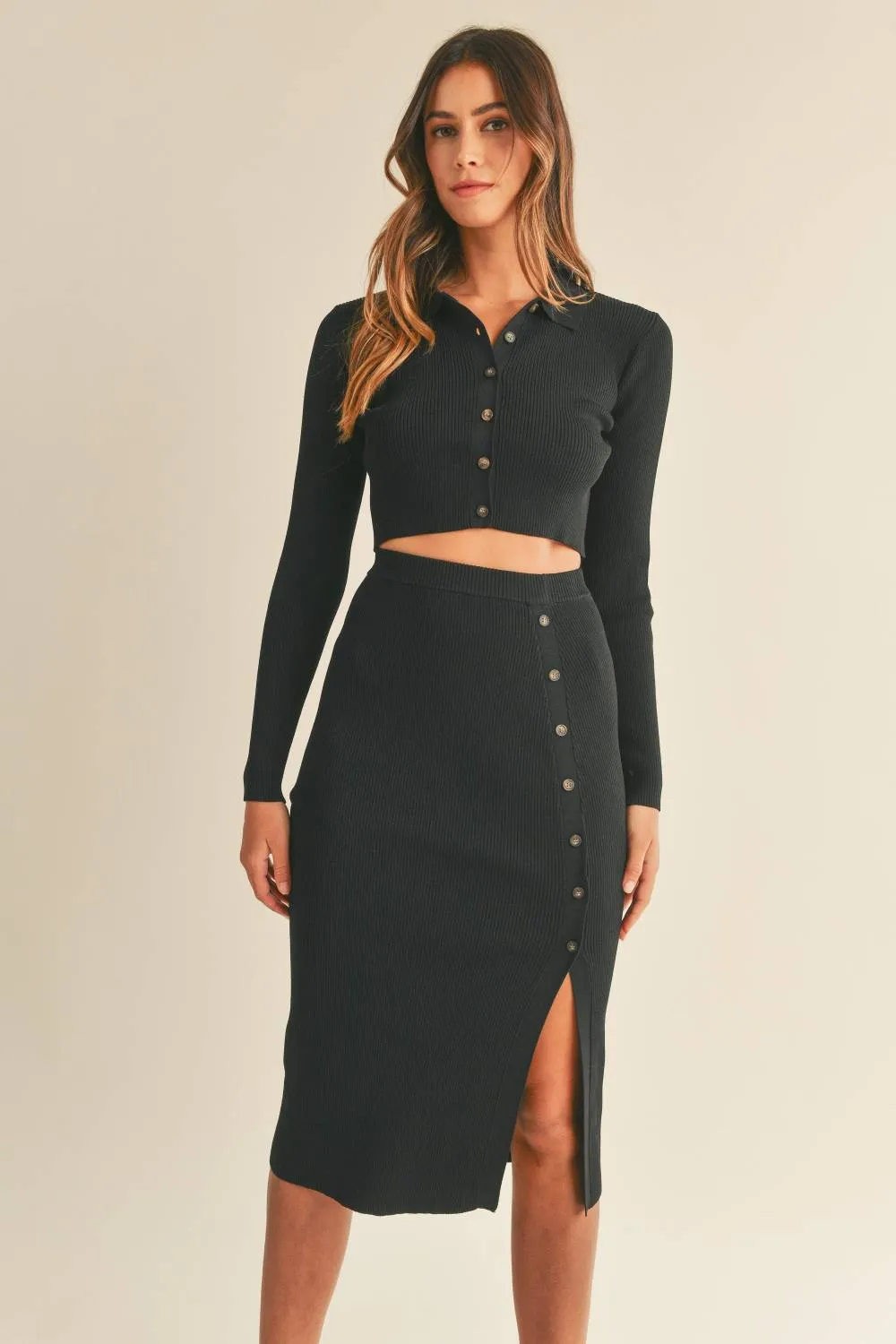 Evercado - Knit Top and Midi Skirt Set sold by Reitmans product image thumbnail 2