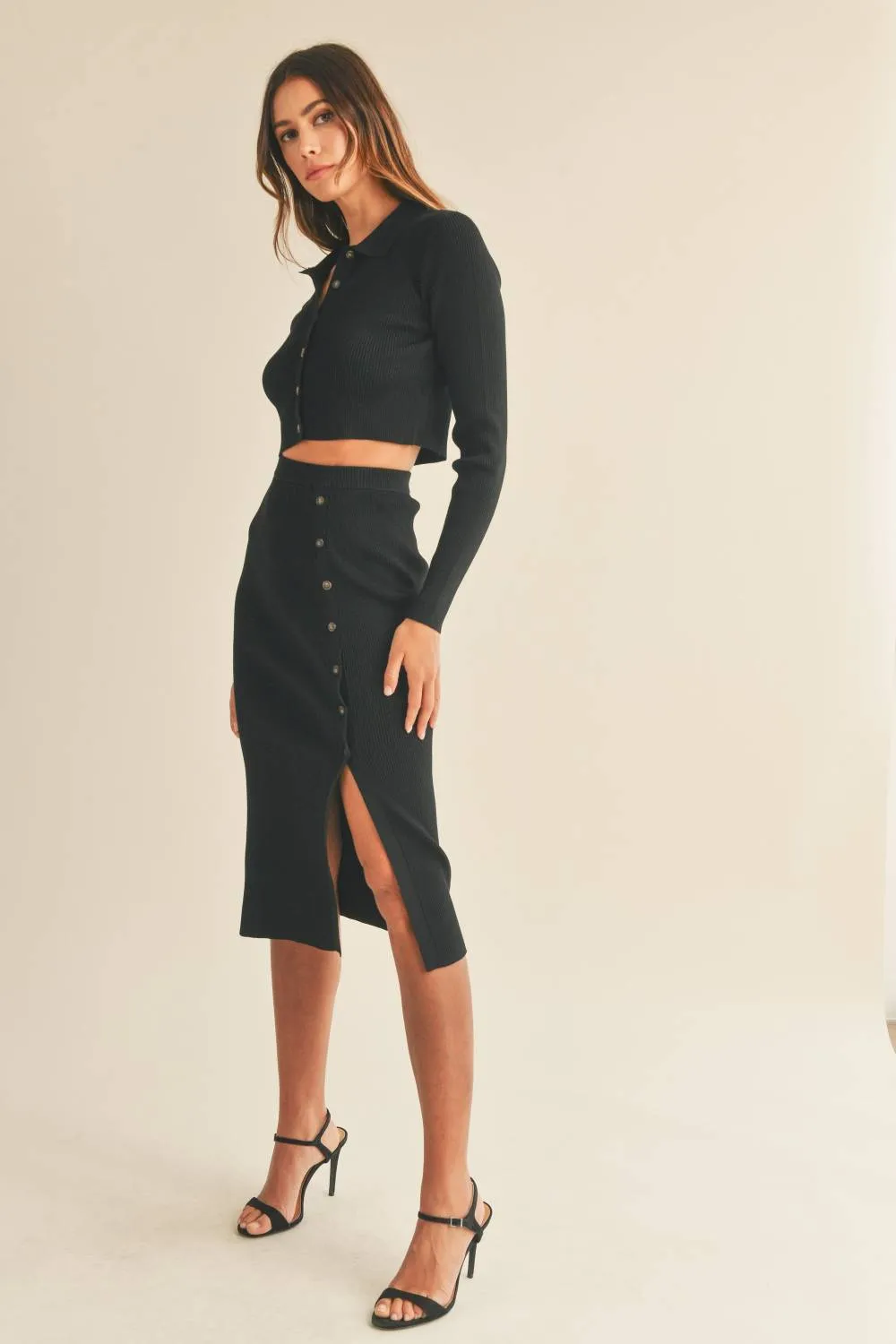 Evercado - Knit Top and Midi Skirt Set sold by Reitmans product image thumbnail 3