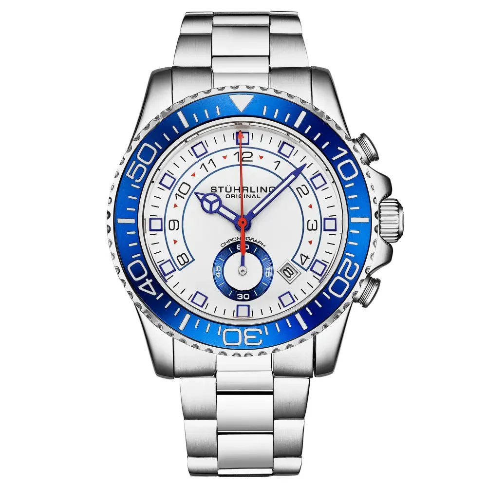 Stuhrling Original Brigadier Quartz Chronograph 42mm Diver With Stainless Steel Deployant Buckle sold by Reitmans product image thumbnail 2