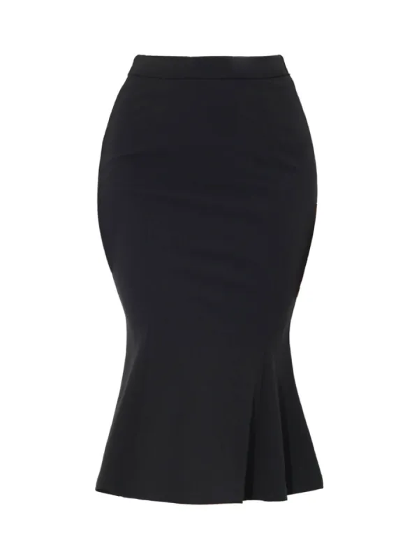 Allegra K- Hight Waist Fishtail Midi Skirt sold by Reitmans