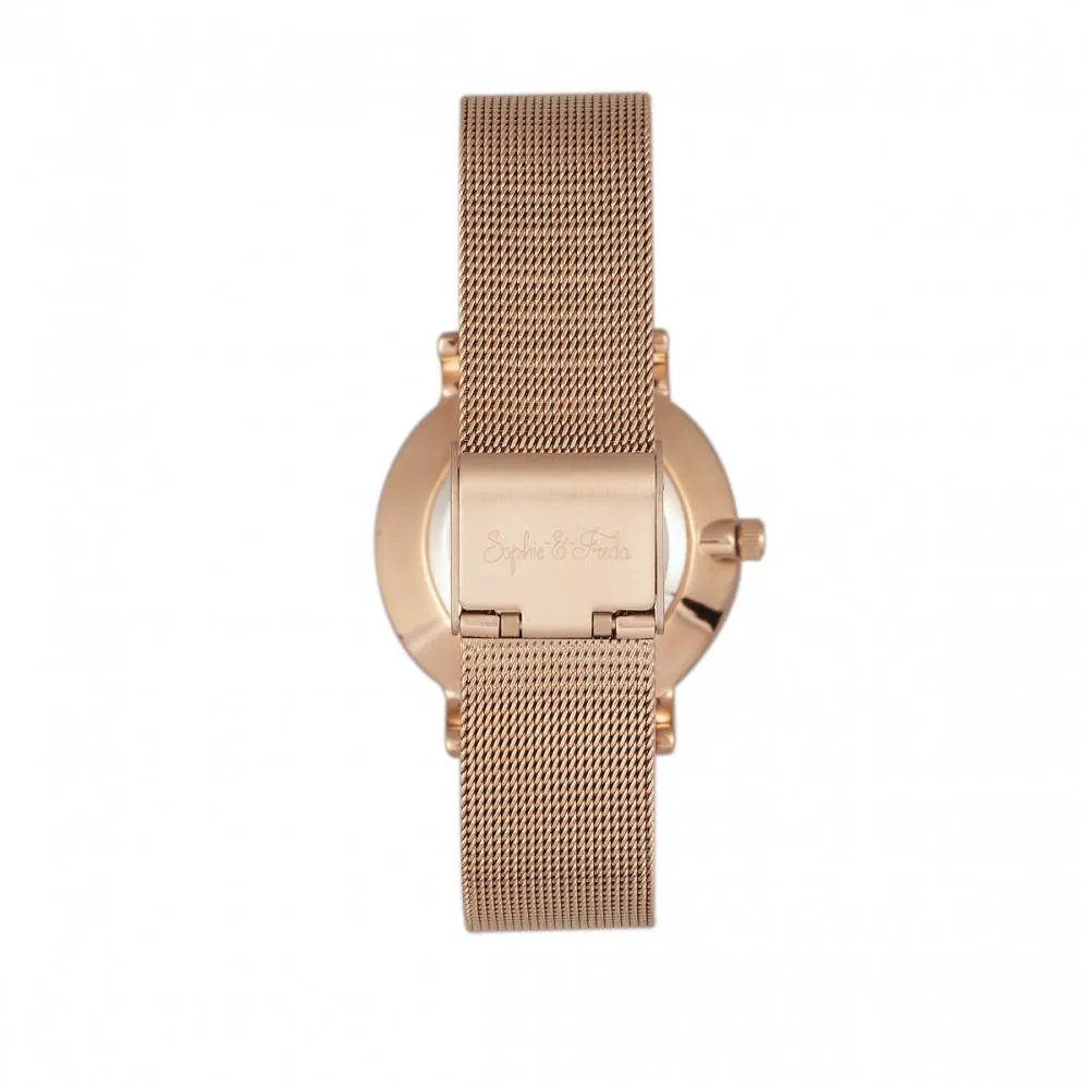 Sophie and Freda - Savannah Mesh Bracelet Watch w/Swarovski Crystals - Silver sold by Reitmans product image thumbnail 2