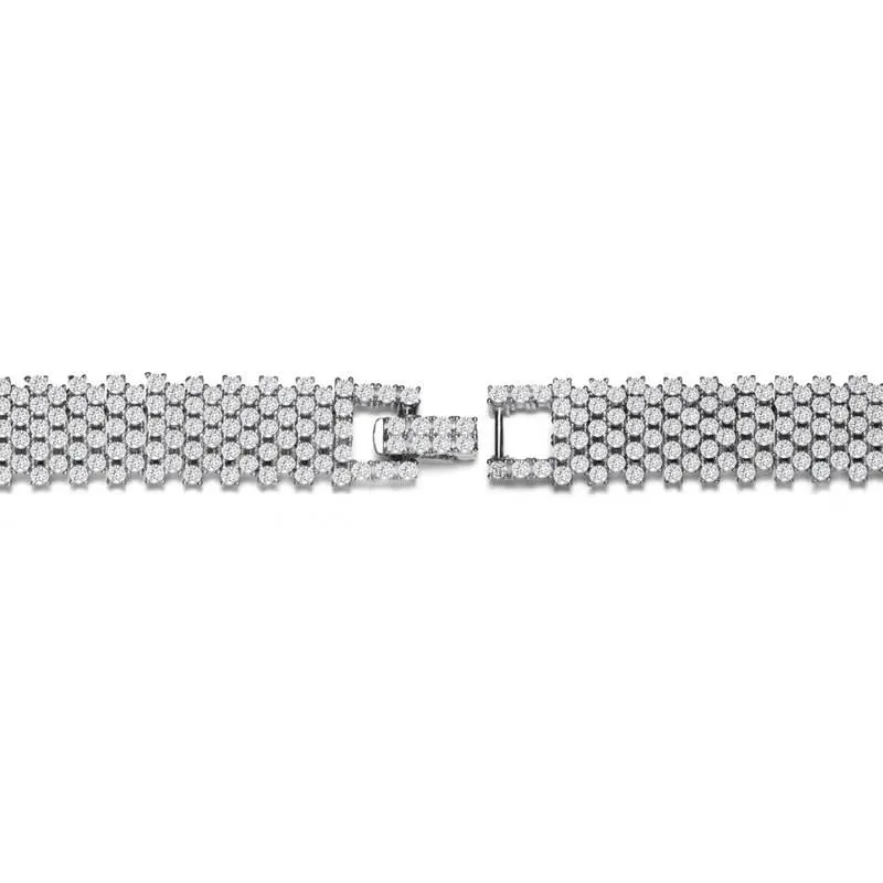 Genevive Sterling Silver with 3mm Coloured Cubic Zirconia Tennis Bracelet sold by Reitmans product image thumbnail 2