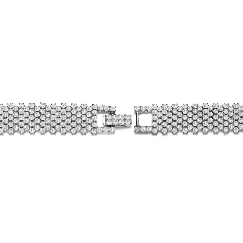 Genevive Sterling Silver with 3mm Coloured Cubic Zirconia Tennis Bracelet sold by Reitmans product image thumbnail 4
