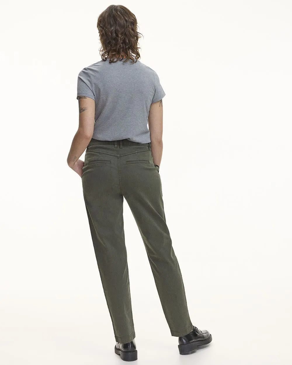 Tapered-Leg High-Rise Utility Pant - Petite sold by Reitmans product image thumbnail 2