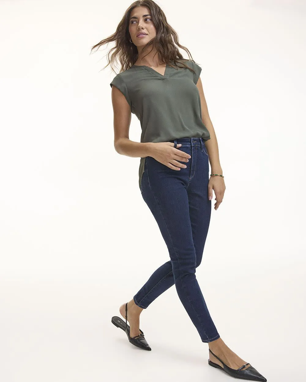 Skinny-Leg High-Rise Jean - The Signature (R) sold by Reitmans
