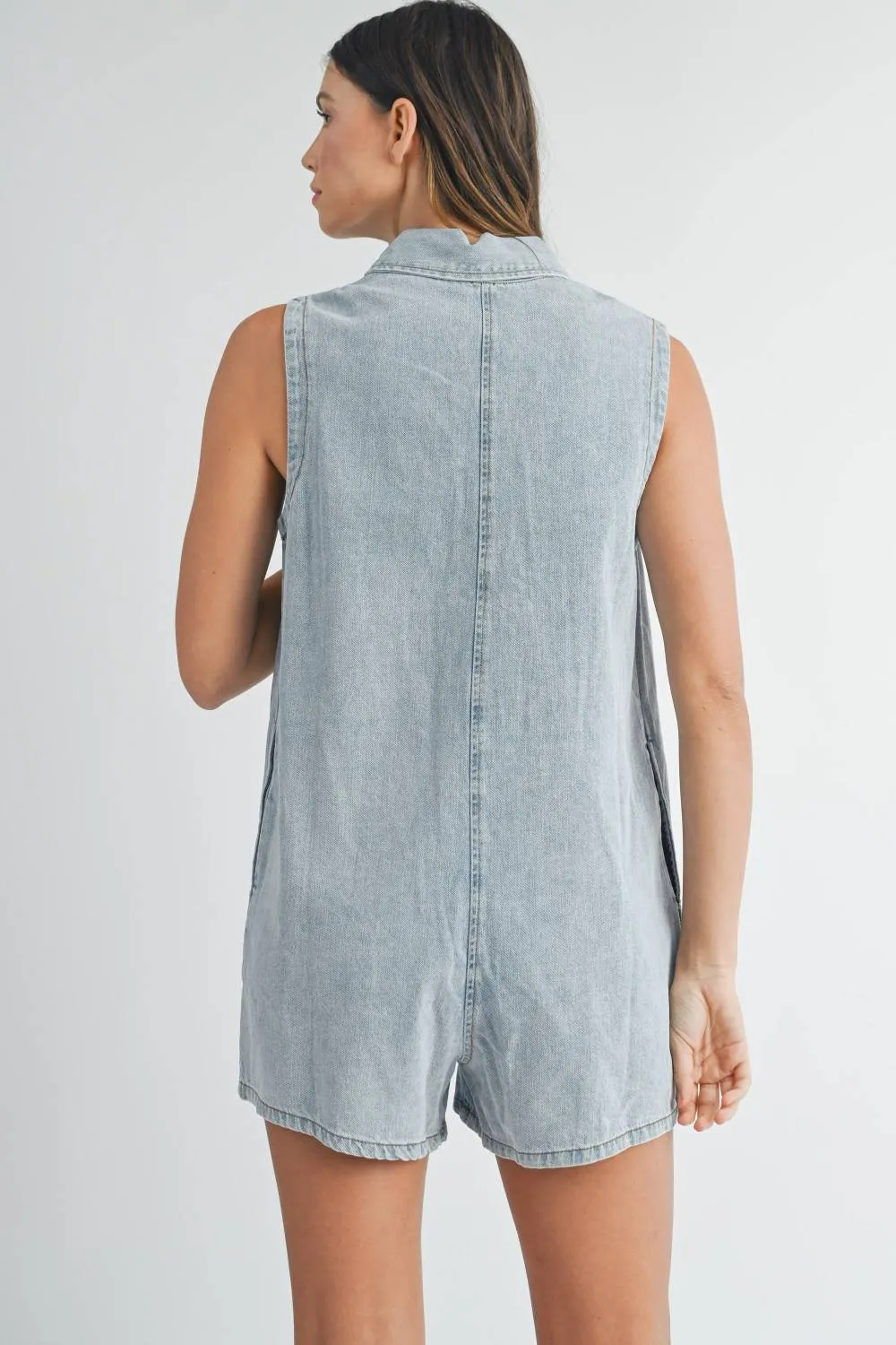Evercado - Sleeveless Denim Romper sold by Reitmans product image thumbnail 3