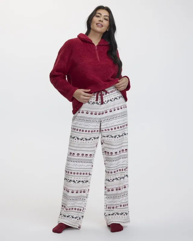 Straight-Leg Flannel Pyjama Pant sold by Reitmans