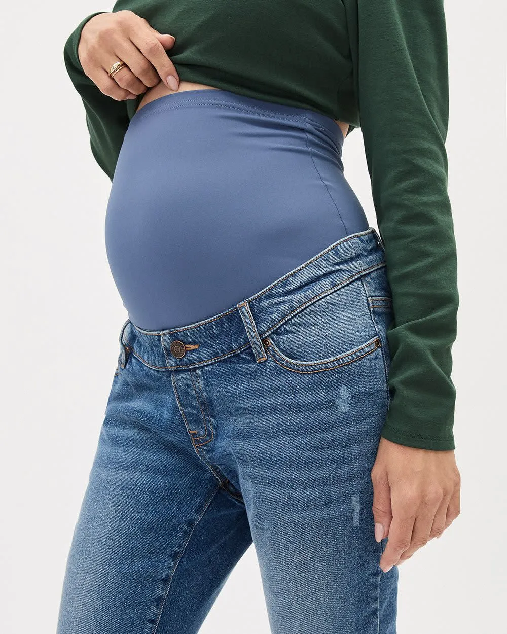 Medium-Wash Skinny Jeans - Thyme Maternity sold by Reitmans product image thumbnail 4