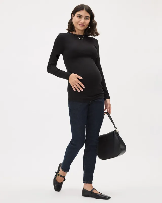 Dark-Wash Skinny Jeans - Thyme Maternity sold by Reitmans