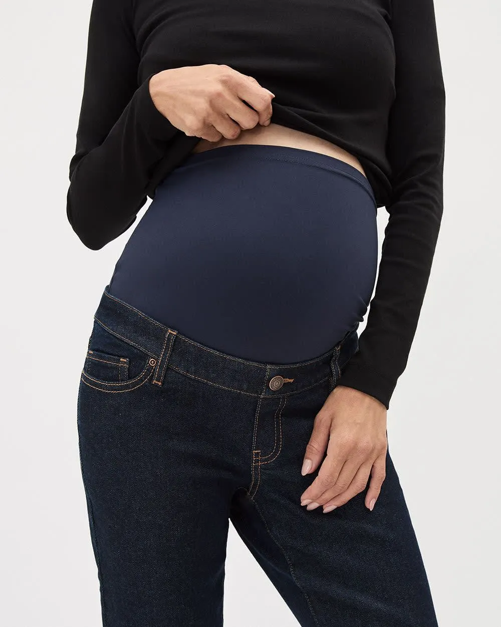 Dark-Wash Skinny Jeans - Thyme Maternity sold by Reitmans product image thumbnail 4