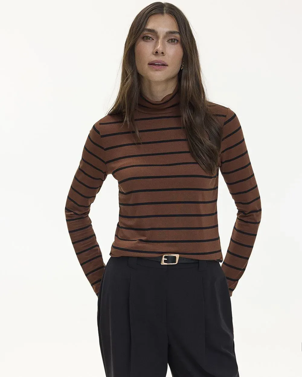 Long-Sleeve Turtleneck Tee - R Essentials sold by Reitmans product image thumbnail 5