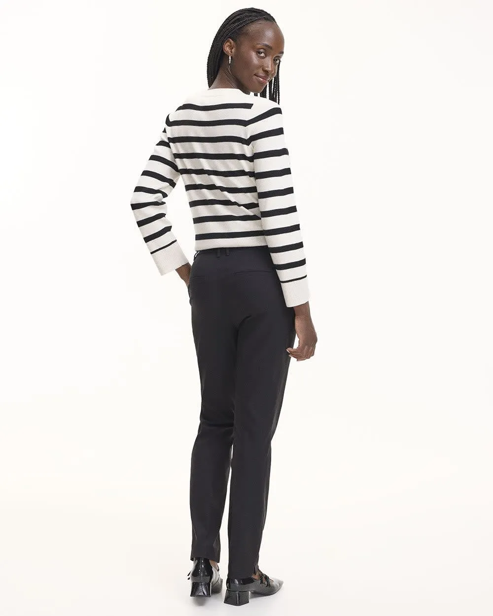 Slim-Leg High-Rise Pants - The Iconic (R) sold by Reitmans product image thumbnail 2