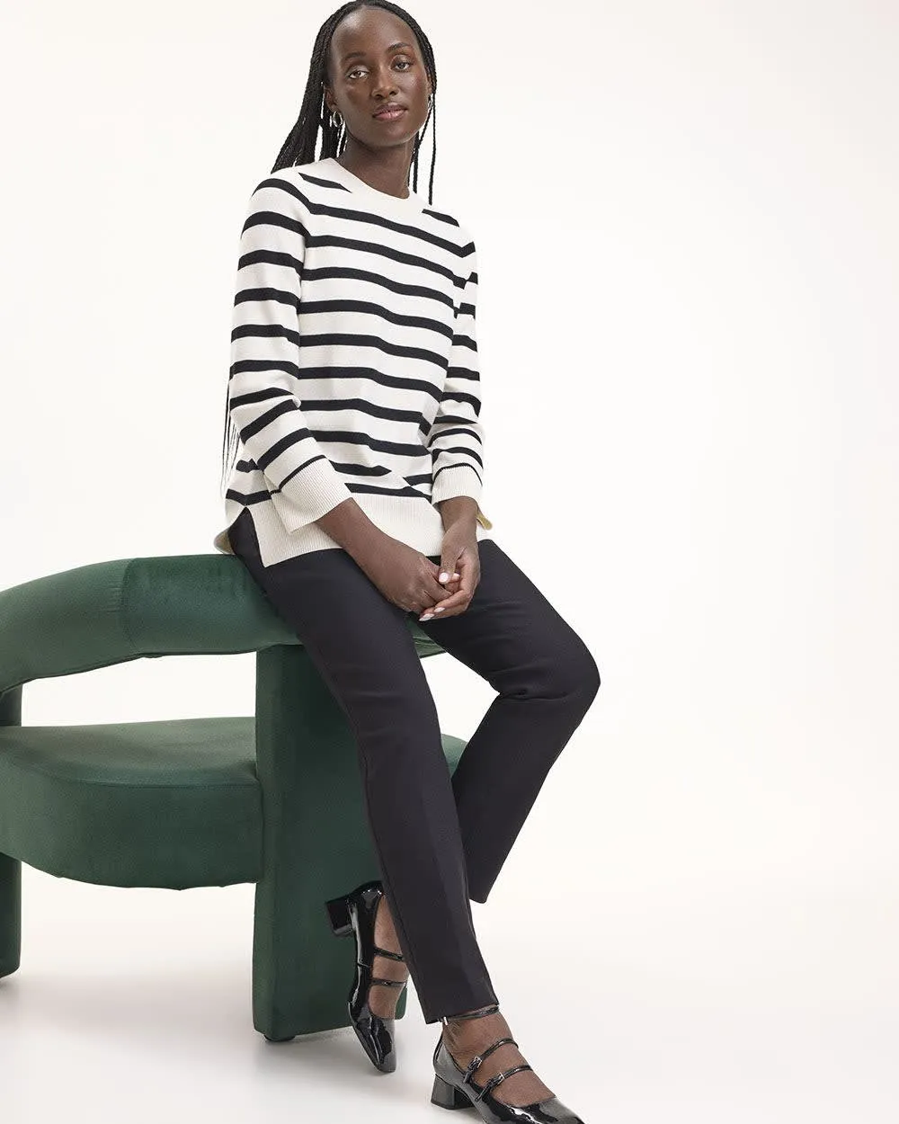 Slim-Leg High-Rise Pants - The Iconic (R) sold by Reitmans product image thumbnail 4