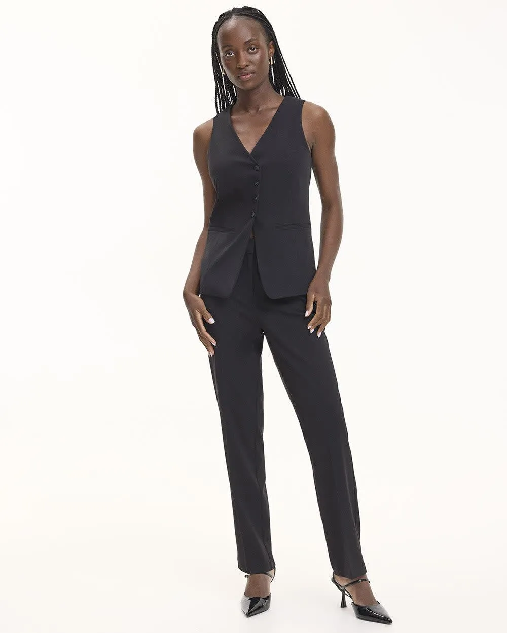 Straight-Leg High-Rise Pant - The Timeless - Tall sold by Reitmans product image thumbnail 3