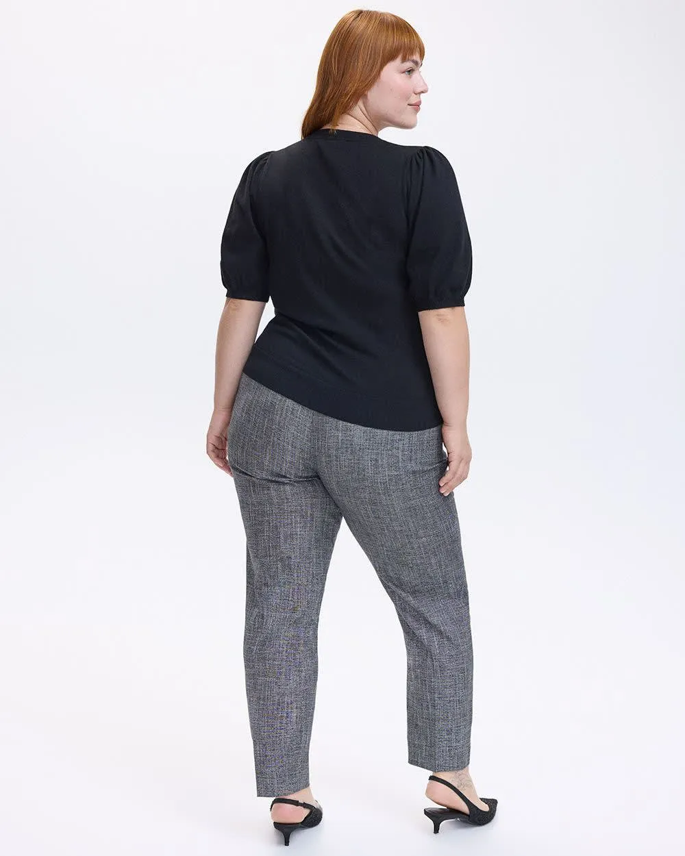 Puffy-Elbow-Sleeve Crew-Neck Sweater sold by Reitmans product image thumbnail 2