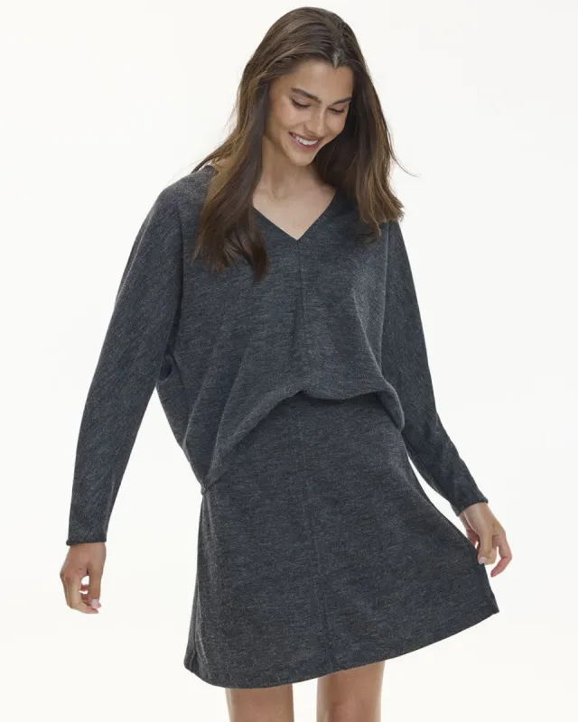 Long-Sleeve V-Neck Semi-Fitted Sweater sold by Reitmans