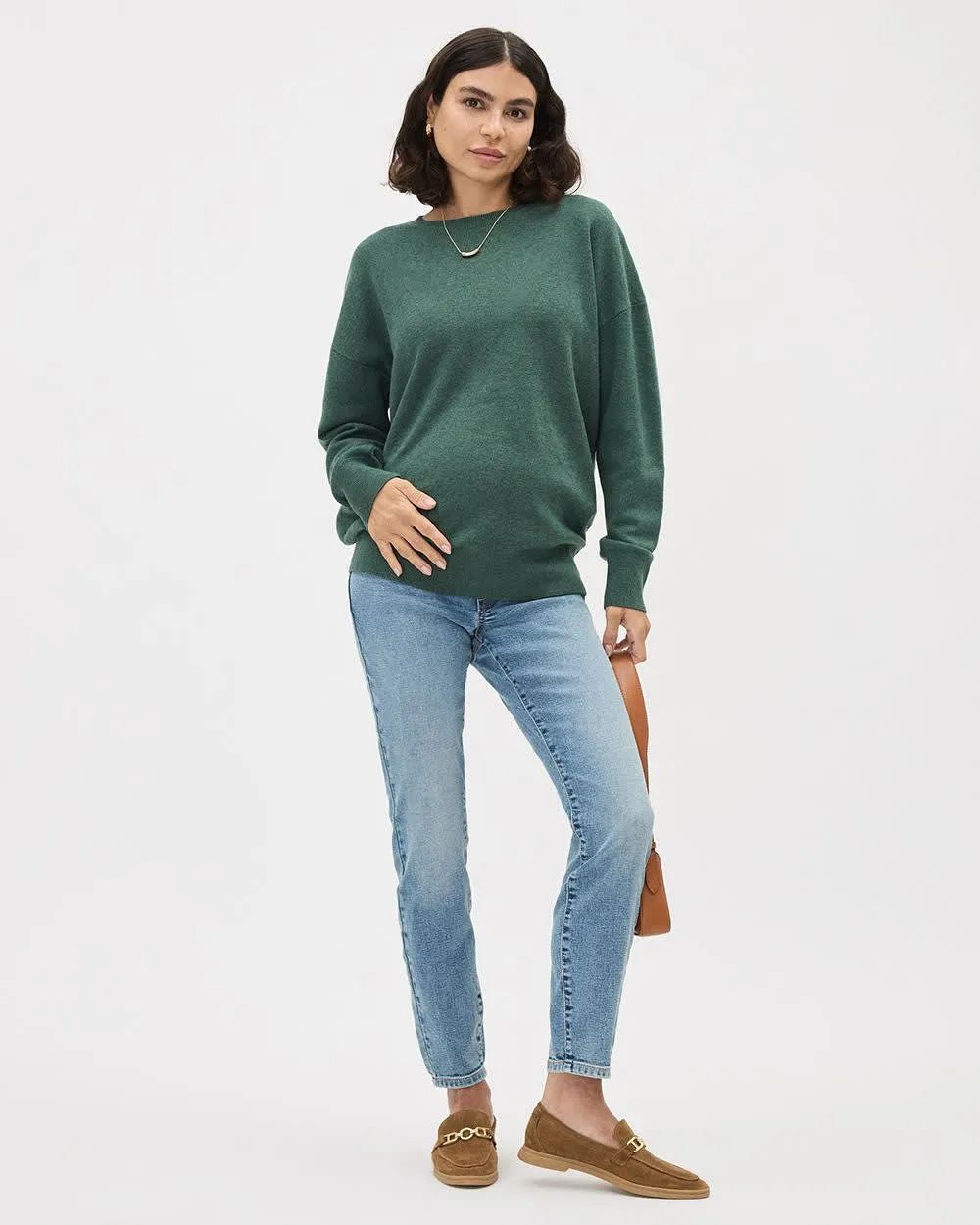 Long-Sleeve Crew-Neck Sweater - Thyme Maternity sold by Reitmans product image thumbnail 3