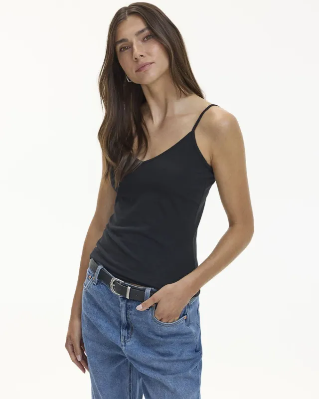 V-Neck Cotton Tank - R Essentials sold by Reitmans