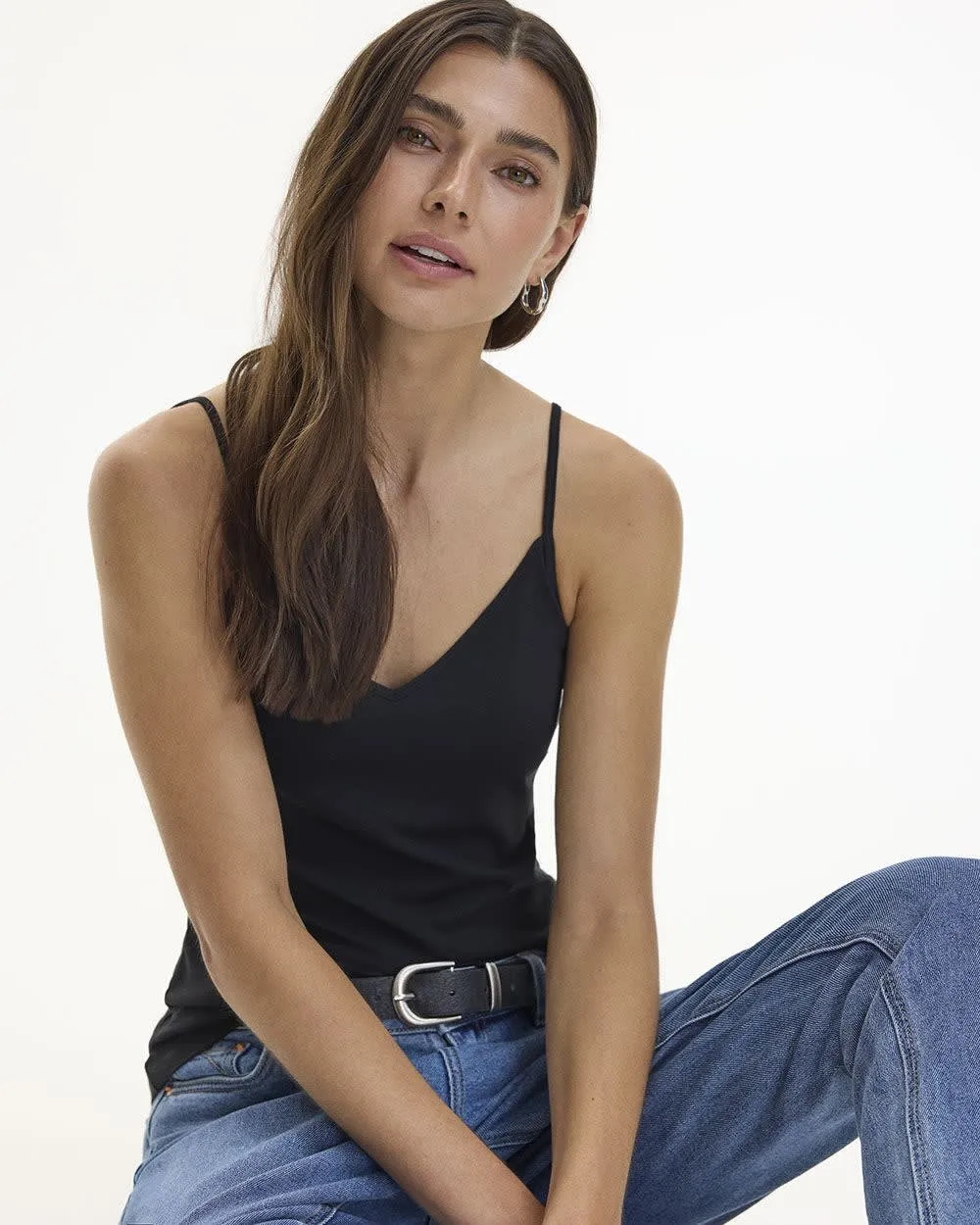 V-Neck Cotton Tank - R Essentials sold by Reitmans product image thumbnail 3