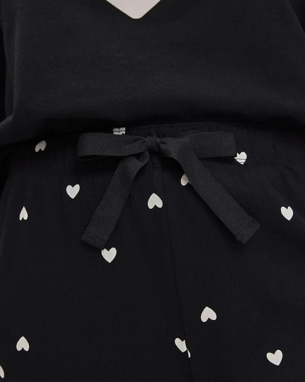 Long-Sleeve Top and Jogger Cotton Pyjama Set sold by Reitmans product image thumbnail 4