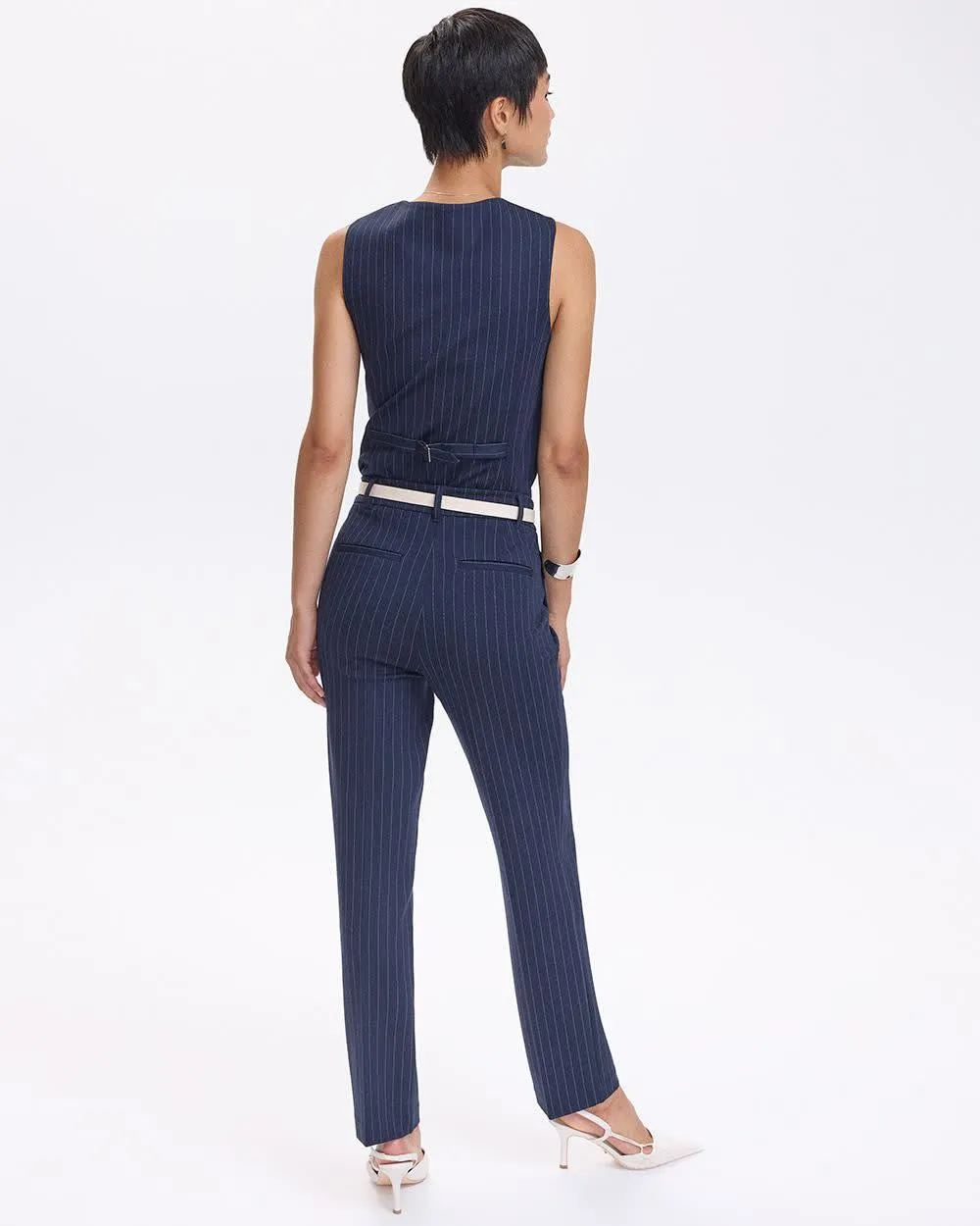 Straight-Leg High-Rise Pinstripe Pants - The Modern Stretch (R) - Tall sold by Reitmans product image thumbnail 2