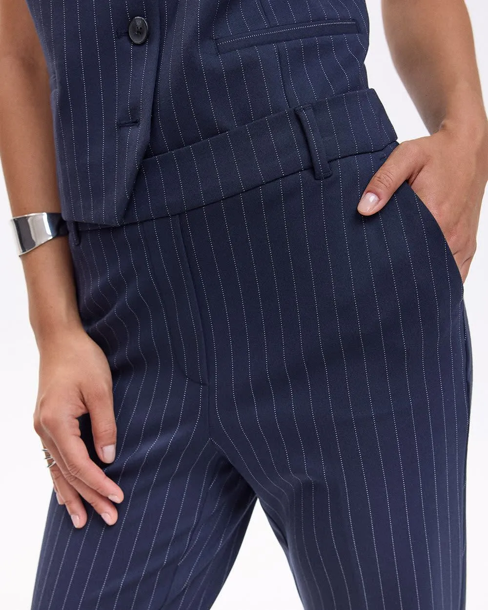 Straight-Leg High-Rise Pinstripe Pants - The Modern Stretch (R) - Tall sold by Reitmans product image thumbnail 5