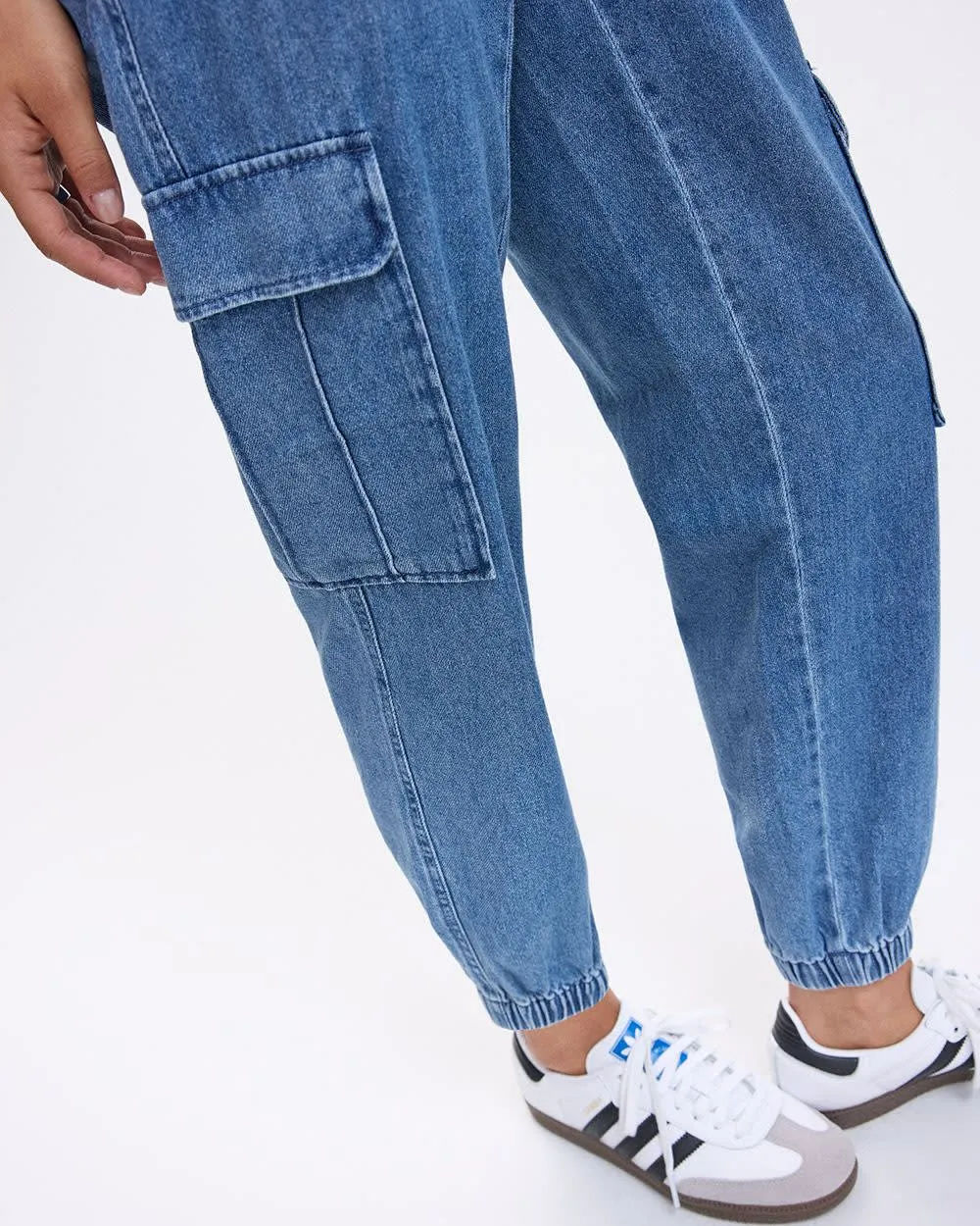Denim Jogger with Cargo Pockets - Petite sold by Reitmans product image thumbnail 5