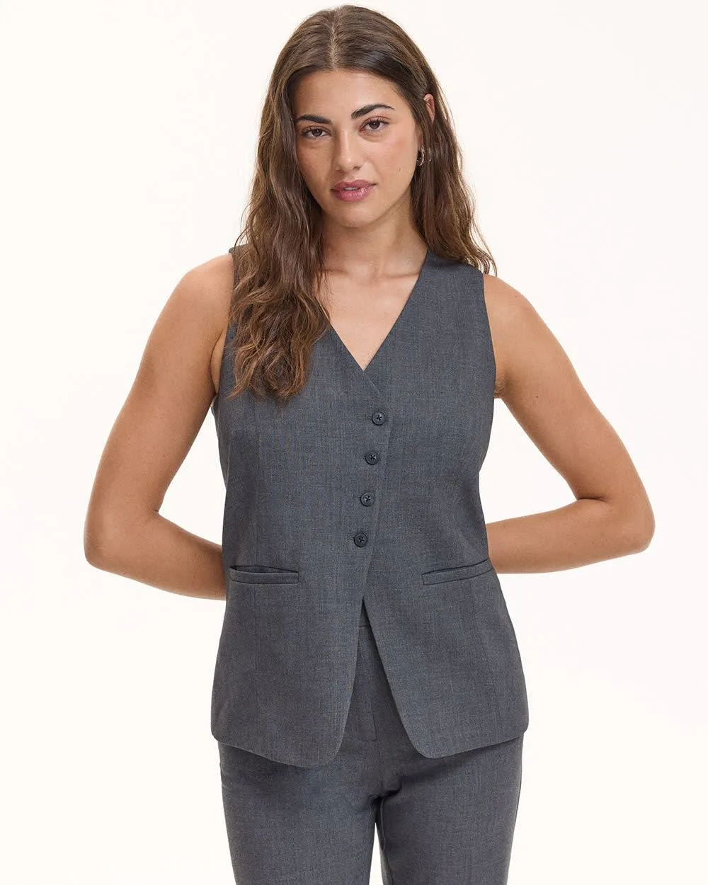 Long Sleeveless Vest sold by Reitmans