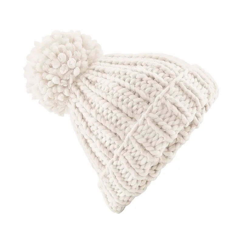 Beechfield - Womens/Ladies Oversized Hand Knitted Beanie sold by Reitmans