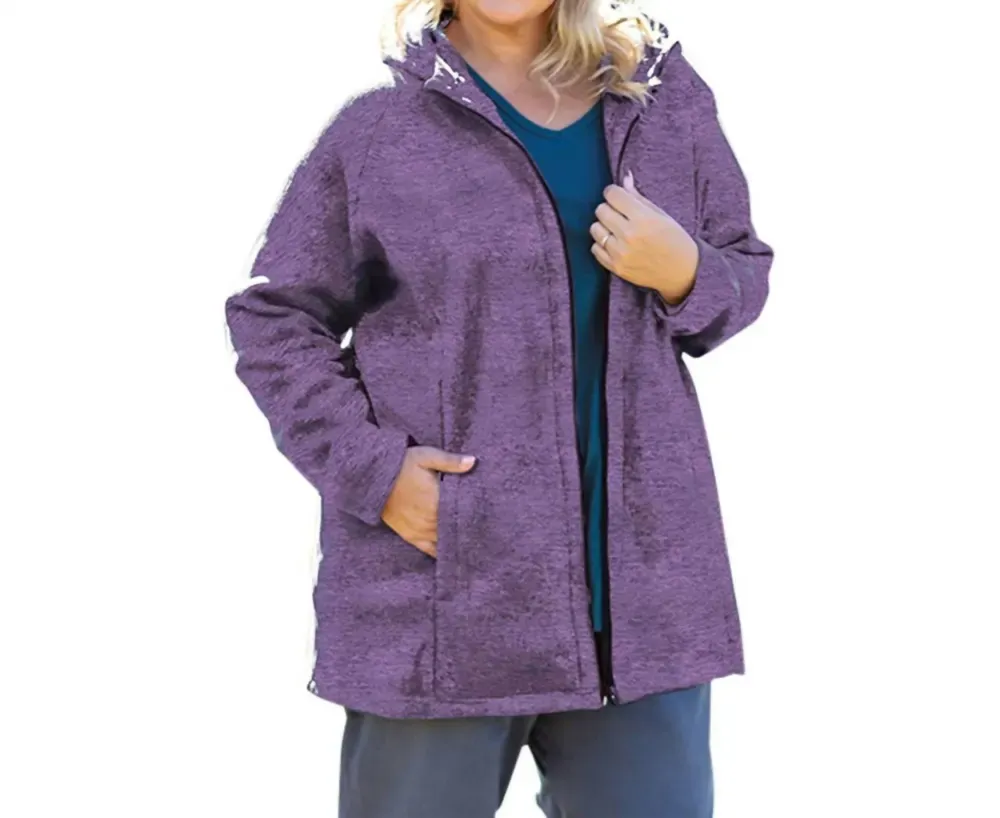 On The Plus Side - Lyddie Hooded Zip Up Fleece Jacket - Plus Size sold by Reitmans product image thumbnail 4