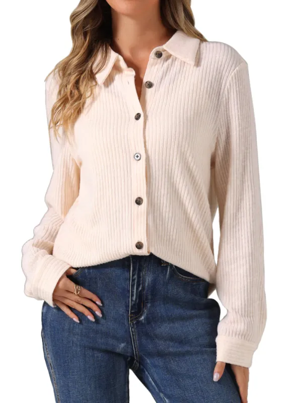 Allegra K - Long Sleeve Spring Fall Casual Shirt sold by Reitmans