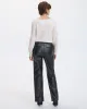 Straight-Leg High-Rise Faux Leather Pant sold by Reitmans
