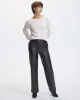 Straight-Leg High-Rise Faux Leather Pant sold by Reitmans