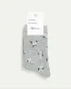 Cotton Anklet Socks with White Flowers sold by Reitmans