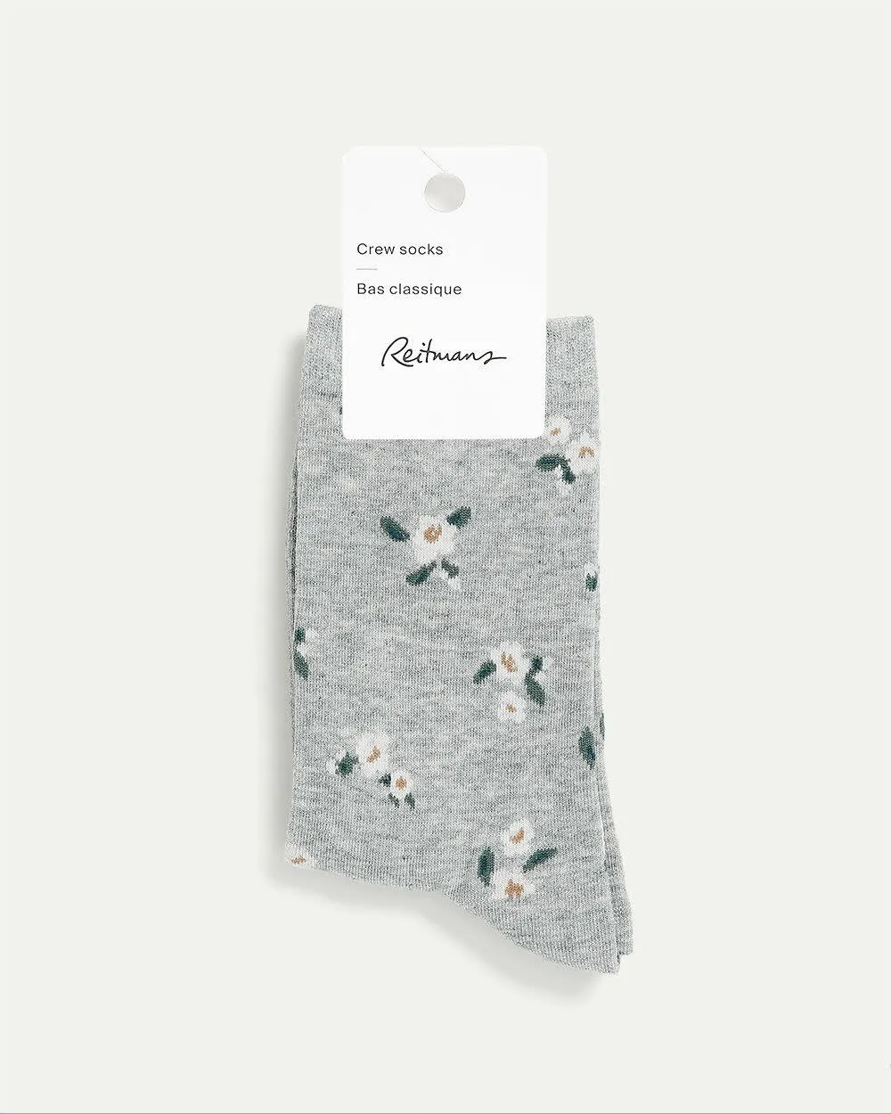 Cotton Anklet Socks with White Flowers sold by Reitmans product image thumbnail 2