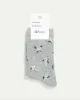 Cotton Anklet Socks with White Flowers sold by Reitmans
