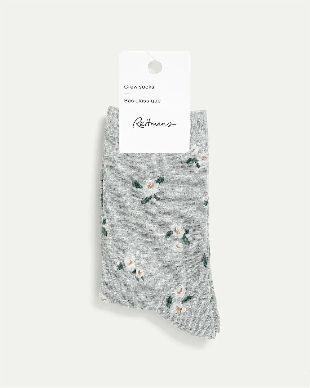 Cotton Anklet Socks with White Flowers sold by Reitmans product image thumbnail 5