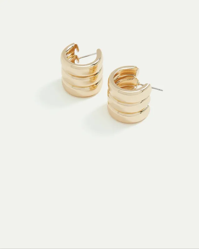C-Shaped Earrings made by Reitmans