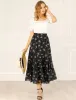 Allegra K- Floral Tiered A-Line Long Chiffon Skirt sold by Reitmans