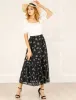 Allegra K- Floral Tiered A-Line Long Chiffon Skirt sold by Reitmans