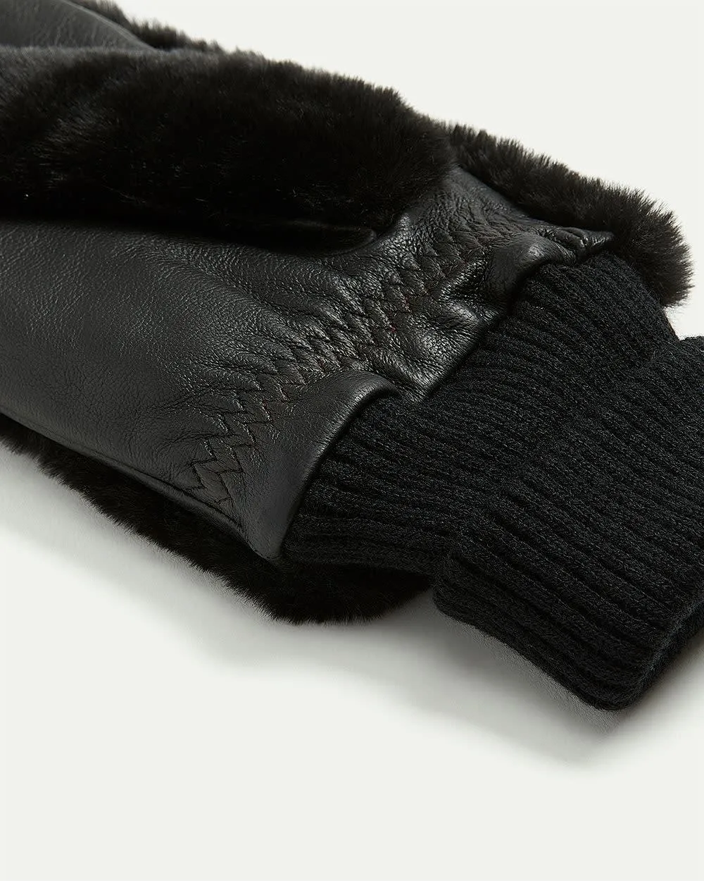 Leather and Faux Fur Mitts sold by Reitmans product image thumbnail 2