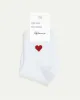 Cotton Crew Socks with Heart sold by Reitmans