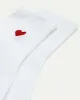 Cotton Crew Socks with Heart sold by Reitmans